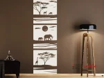 برچسب دیواری، بنر دیواری، آفریقا ساوانا - تصویر 4