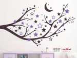 برچسب دیواری شاخه با طرح ماه و ستاره - Image 3