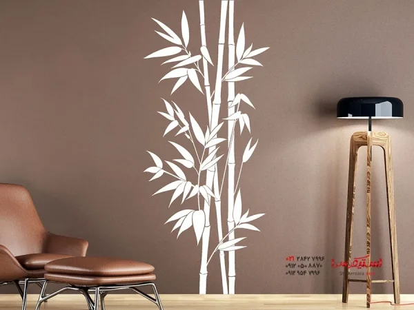 برچسب دیواری بامبو با ارتفاع اتاق - Image 4