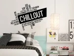برچسب دیواری مدرن Chillout Word Cloud - Image 3