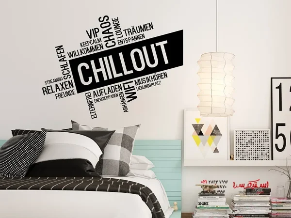 برچسب دیواری مدرن Chillout Word Cloud - Image 3