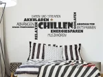 برچسب دیواری "Chill" کلمه ابر با ستاره - Image 3