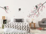 برچسب دیواری: شاخه‌های گل با پری‌ها - Image 3