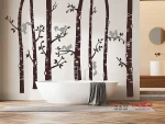 برچسب دیواری جنگل با سنجاب - Image 2