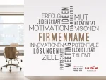 برچسب دیواری با نوشته ابر مانند با نام شرکت - Image 2