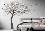 برچسب دیواری درخت بزرگ با دسته پرندگان - Image 4