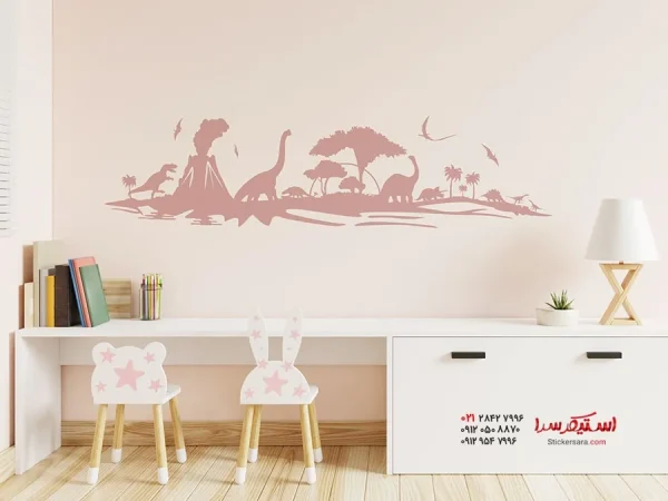 برچسب دیواری دینو لند - Image 3