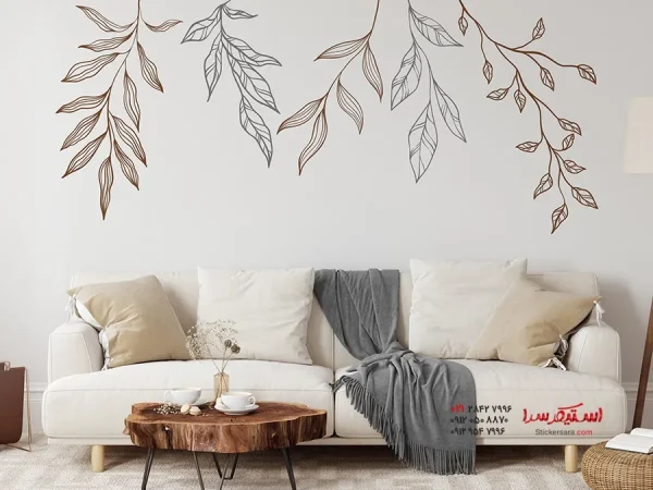 برچسب دیواری آویز گل پیچکی - Image 4