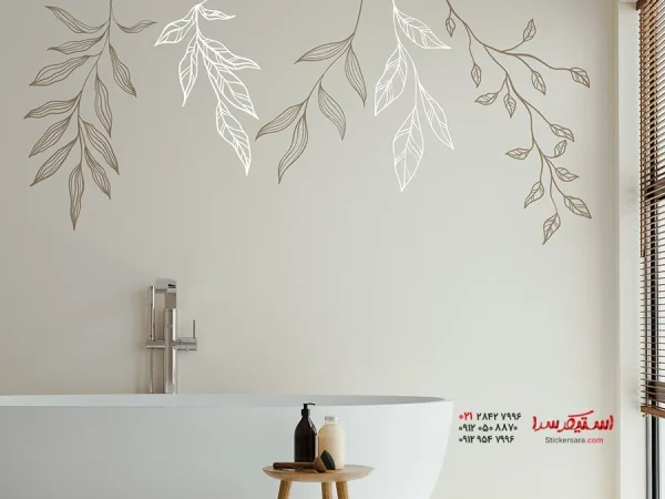 برچسب دیواری آویز گل پیچکی - Image 2
