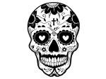 برچسب دیواری طرح جمجمه مکزیکی - Image 5