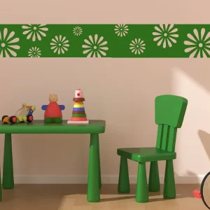 گل‌های حاشیه‌ای برچسب دیواری