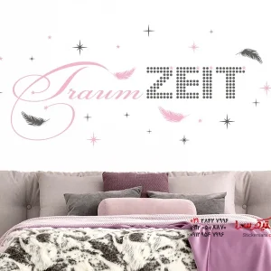 استیکر دیواری Dreamtime با پر و ستاره