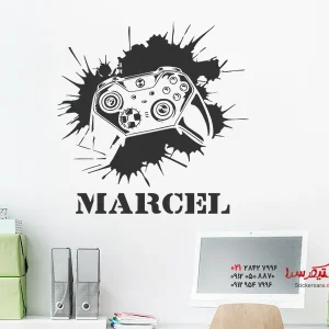 استیکر دیواری Gaming Splash با نام