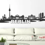 عکس برچسب دیواری اسکای‌لاین برلین