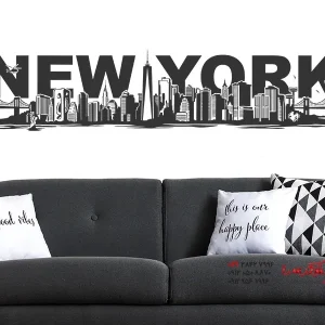 عکس برچسب دیواری اسکای‌لاین نیویورک