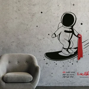 استیکر دیواری جاکتی فضانورد