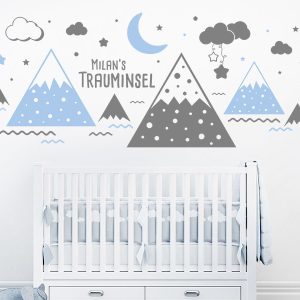 استیکر دیواری جزیره رویایی با نام دلخواه