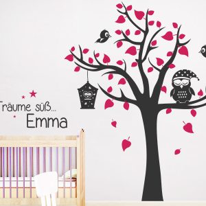 استیکر دیواری درخت رویایی با اسم دلخواه