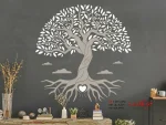 عکس استیکر دیواری درخت زندگی با طرح قلب