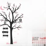 استیکر دیواری درخت شب بخیر با اسم دلخواه