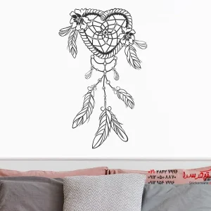 استیکر دیواری دریم کچر طرح قلب