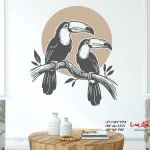استیکر دیواری زوج توکان
