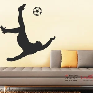 عکس استیکر دیواری برگردان ضربه برگردان فوتبال