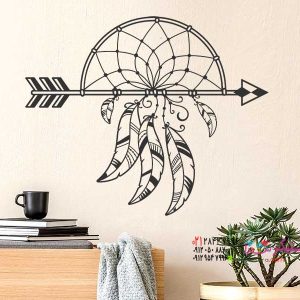 عکس استیکر دیواری طرح بوهمی با طرح دریم کچر