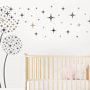 استیکر دیواری طرح شکوفه‌های ستاره