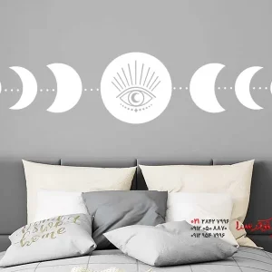 استیکر دیواری طرح فاز ماه
