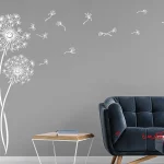 عکس استیکر دیواری طرح قاصدک