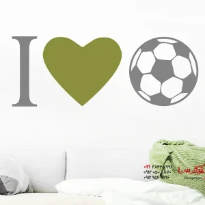 استیکر دیواری عشق فوتبال