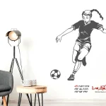 استیکر دیواری فوتبال زنان
