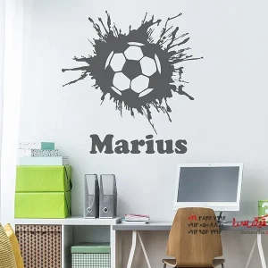 استیکر دیواری قهرمان فوتبال