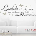 استیکر دیواری لبخند خوش آمدید
