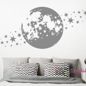 عکس استیکر دیواری ماه و ستاره