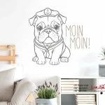 استیکر دیواری معین moin bulldog