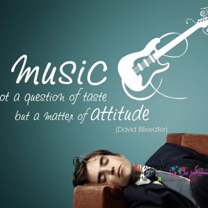 عکس استیکر دیواری موسیقی مسئله این نیست که...