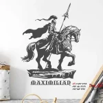 استیکر دیواری نوبل نایت با نام دلخواه