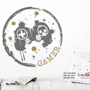 استیکر دیواری وینتیج گیمر