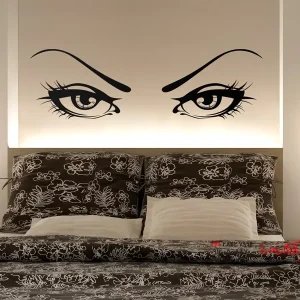 استیکر دیواری چشم‌های سکسی