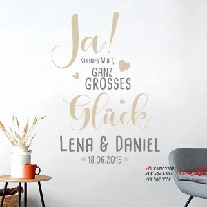 استیکر دیواری کلمه کوچک، شادی بزرگ