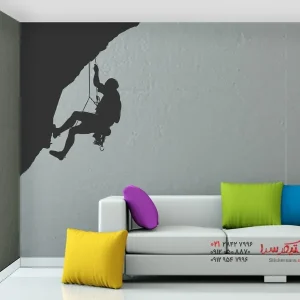 عکس استیکر دیواری کوهنورد