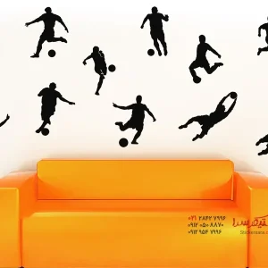 عکس استیکر دیواری یازده فوتبالیست