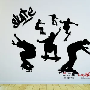 اسکیت برچسب دیواری