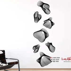 عکس اشیاء سه بعدی برچسب دیواری
