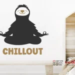برچسب دیواری Chillout Sloth