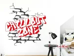 برچسب دیواری Chillout Zone Graffiti