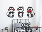 برچسب دیواری Cool Monkeys