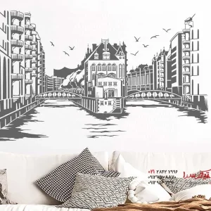 عکس برچسب دیواری Hamburg Speicherstadt